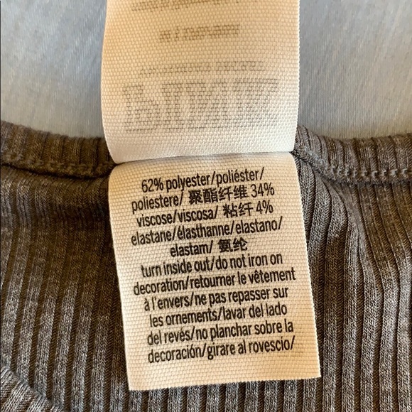 VS PINK Embroidered Grey Cropped Tank - Picture 5 of 7